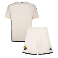 Camiseta AS Roma Segunda Equipación Replica 2023-24 para niños mangas cortas (+ Pantalones cortos)